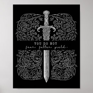 You Vintage Not Fear Not Falter Poster