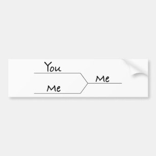 "You Vs. Me" March Madness-Style Bracket Bumper Sticker