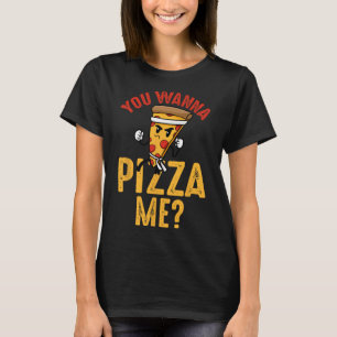 You Wanna Pizza Me Funny Ninja Karate Kawaii Pizza T-Shirt