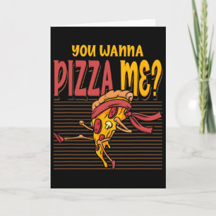 You Wanna Pizza Me Karate Fighting Style Mma Taekw Card