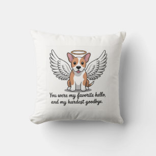 You were my favourite hello and my hardest goodbye throw pillow
