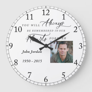 You will Always Be Remembered Photo Clock