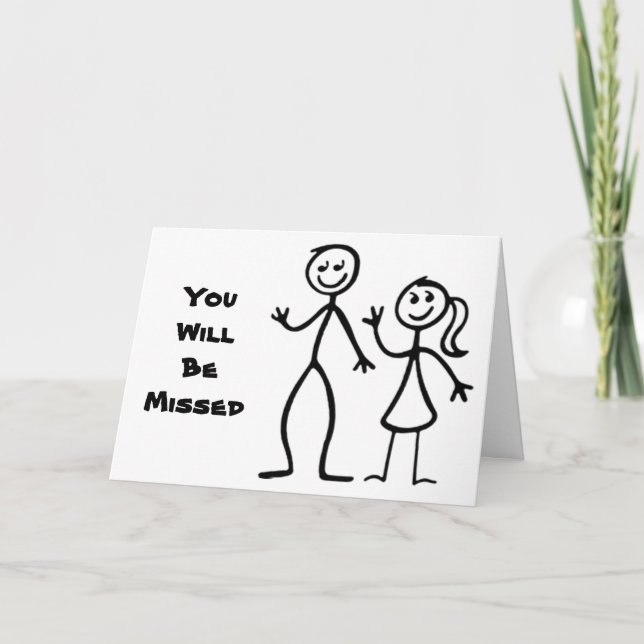 ***YOU WILL BE MISSED*** GROUP CARD (Front)