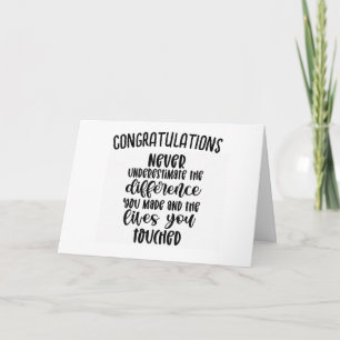 YOU WILL BE MISSED (VERY FUNNY CARD) CARD