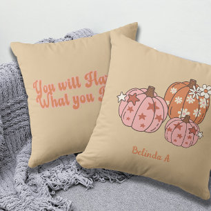 You will Harvest what you Plant Custom Name Thanks Throw Pillow
