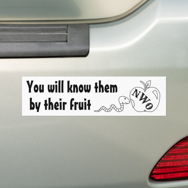 You will know them Bumper Sticker (On Car)