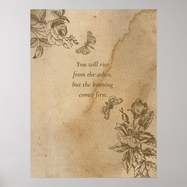 You Will Rise From the Ashes Poster (Front)
