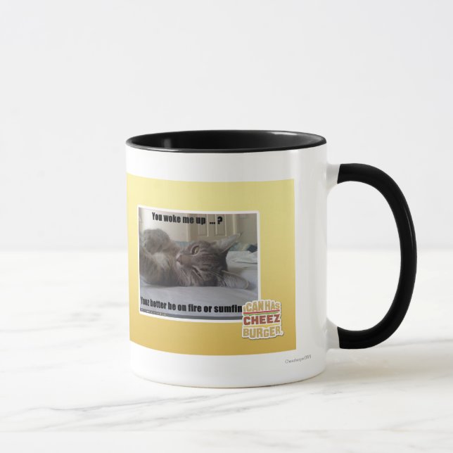 You woke me up mug (Right)