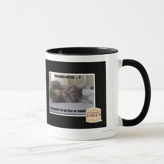 You woke me up mug (Right)