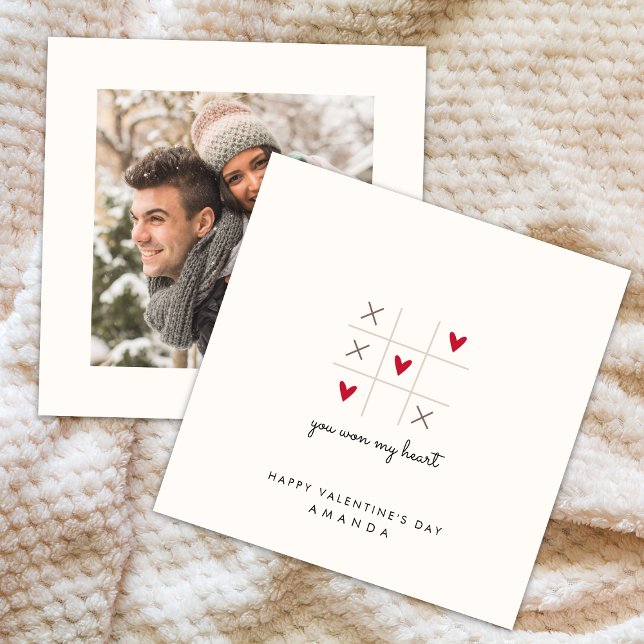You won my heart Tic tac Valentine's day card (Creator Uploaded)