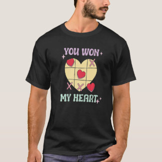 You Won My Heart XO Game Valentines Day T-Shirt