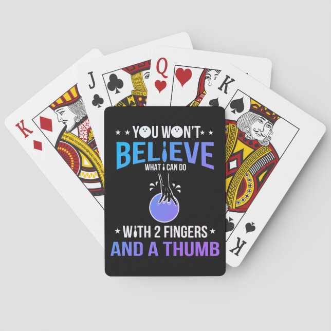 You Won't Believe What I Can Do. Bowling Playing Cards (Back)