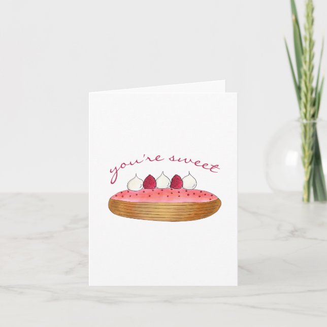 You'e Sweet Thank You Eclair French Choux Pastry (Front)