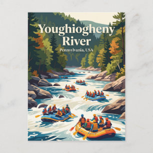Youghiogheny River, Pennsylvania, USA Postcard