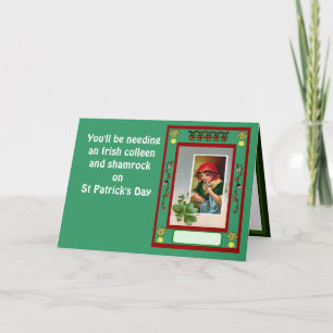 You'll be needing an Irish colleen and shamrock Card