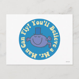 You'll Believe A Mr. Man Can Fly! Postcard