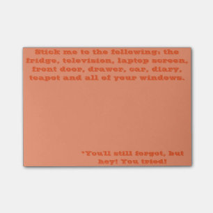 You'll Forget Anyway Post-it Notes