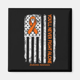 You'll Never Fight Alone Blood Cancer Leukaemia Aw Magnet