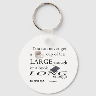 You'll never find a cup of tea keychain