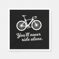 Youll Never Ride Alone Biking Cycling Cyclist Gift