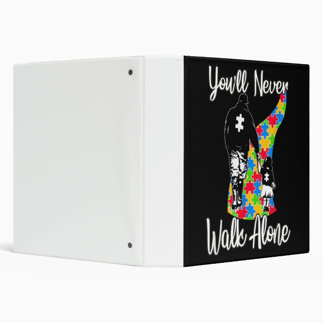 You'll Never Walk Alone Father Daughter Autism Binder (Background)