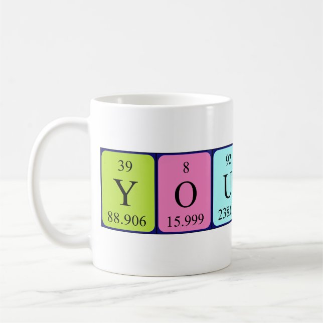 Youness nom de table périodique mug (Gauche)