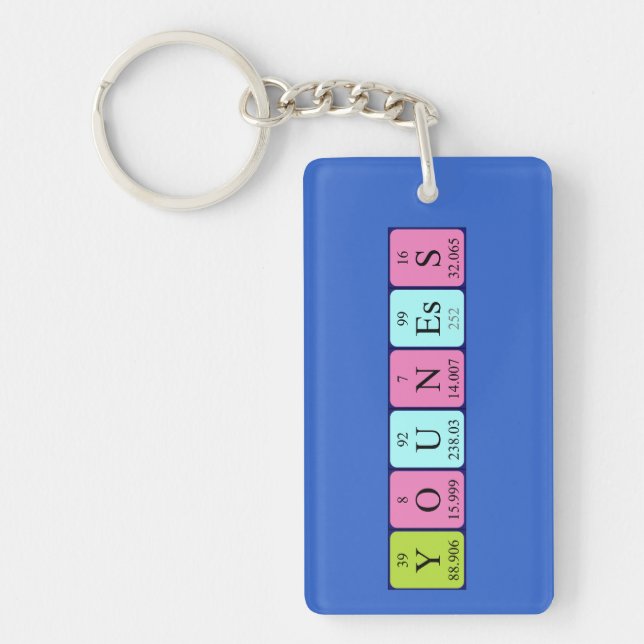 Youness periodic table name keyring (Front)