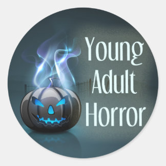 Young Adult Horror Genre Book Cover Round Sticker