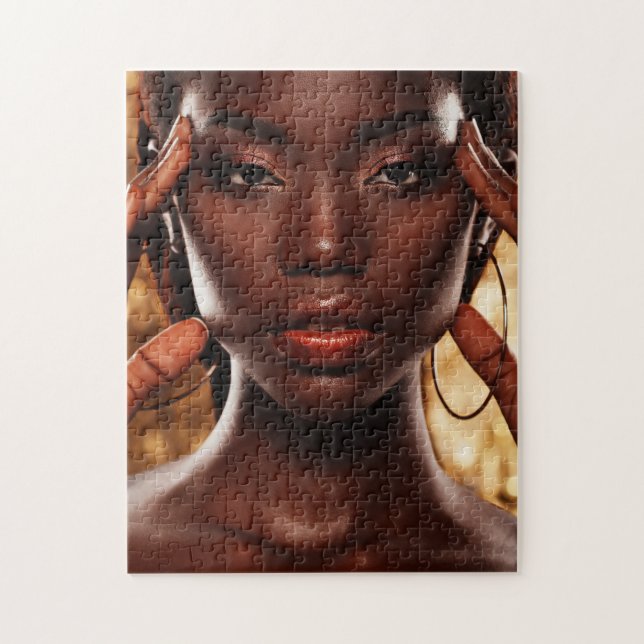 Young African Lady Jigsaw Puzzle (Vertical)