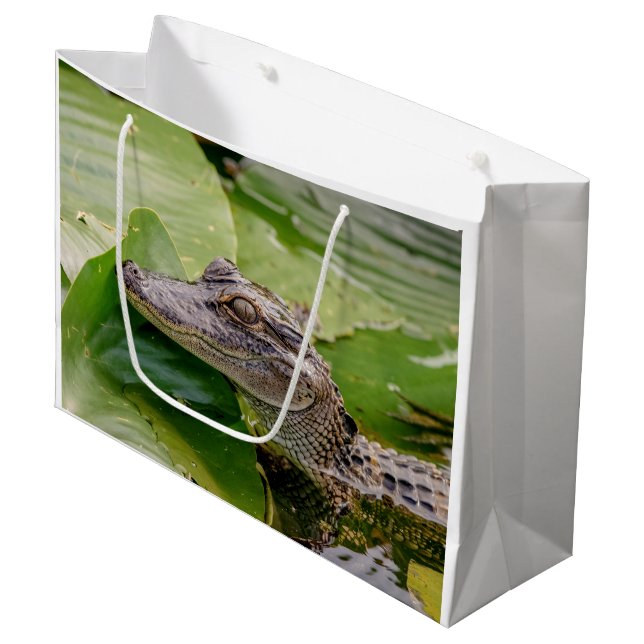 Young Alligator Large Gift Bag (Front Angled)