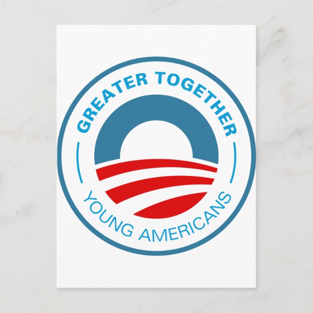 Young Americans for Obama Postcard (Front)