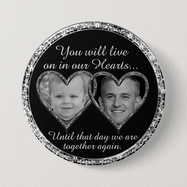 Young and Old Remembrance 3 Inch Round Button (Front)