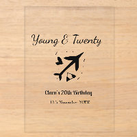 Young and twenty adventure happy birthday add name