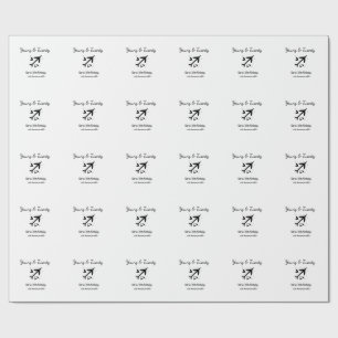 Young and twenty adventure happy birthday add name wrapping paper