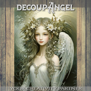 Young Angel - Decoupage -  Tissue Paper