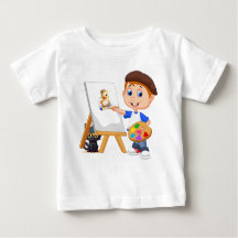 Young Artist et son t-shirt de maillot de bébé Cat