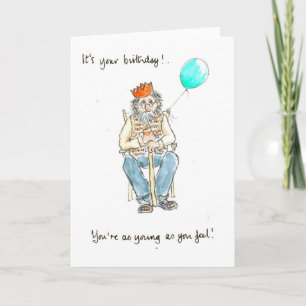 'Young at Heart' Birthday Card