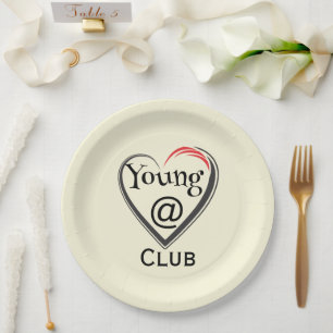 Young at Heart Club Paper Plate