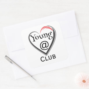 Young at Heart Club Sticker