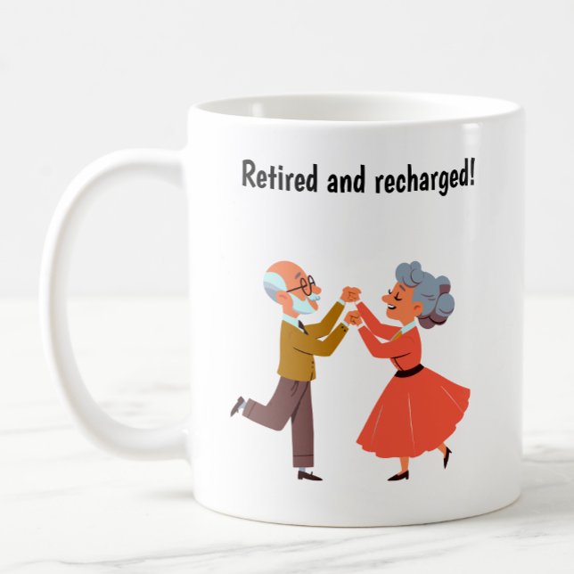 Young-at-Heart Senior Citizens Dancing Coffee Mug (Creator Uploaded)
