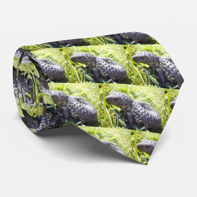 Young Australian Blue Tongue Lizard, Tie (Rolled)