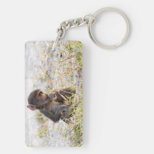 Young Baboon Keychain (Back)