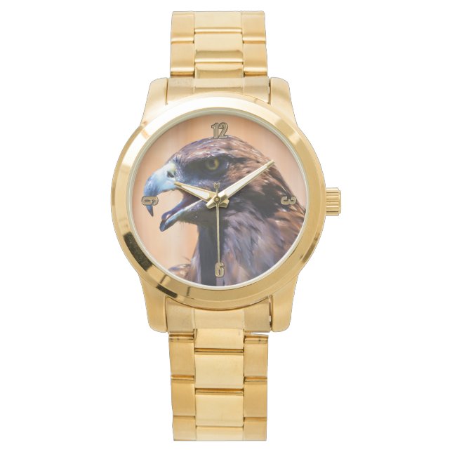 Young Bald Eagle Wildlife Painting Watch (Front)
