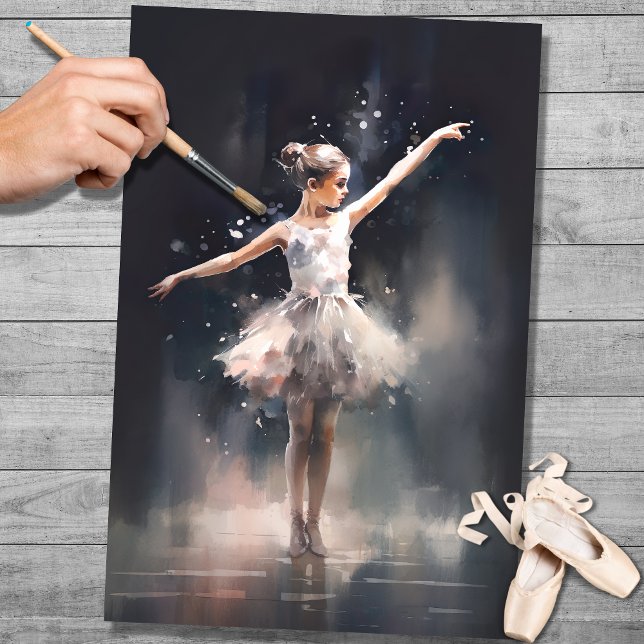 Young Ballerina 4 Decoupage Paper (Creator Uploaded)