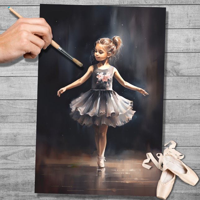 Young Ballerina 5 Decoupage Paper (Creator Uploaded)