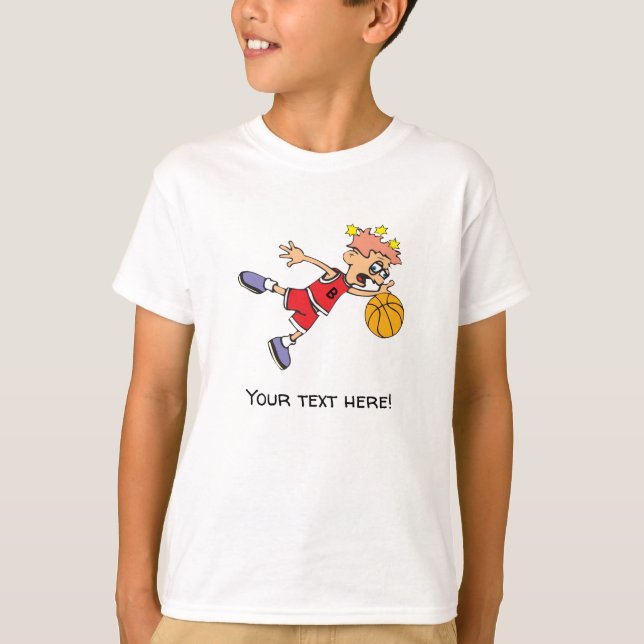 Young Basketball Player T-Shirt (Front)