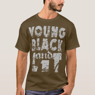 Young Black and Lit Pride African American History T-Shirt