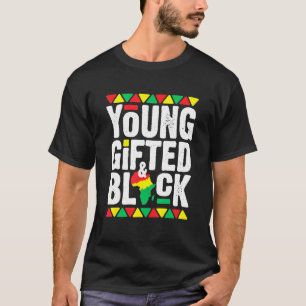 Young Black Dashiki African Pride History Month Ma T-Shirt