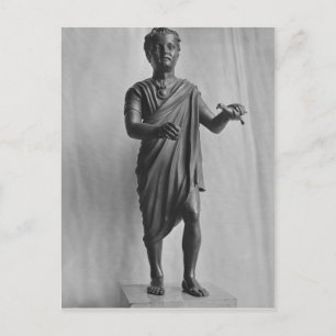 Young boy with a bird, late Republican Postcard