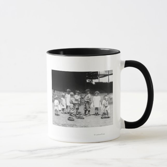 Young Boys and Girls on the Baseball Field Mug (Right)